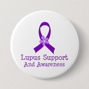 Lupus Support and Awareness 3 Inch Round Button