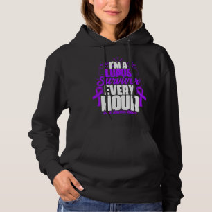 Lupus Survivor Lupus Purple Ribbon Lupus Awareness Hoodie