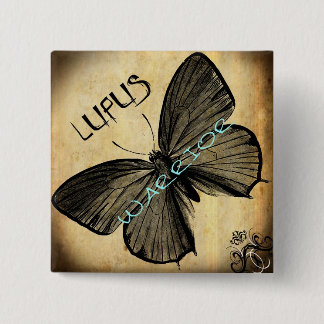 lupus warrior 2 inch square button
