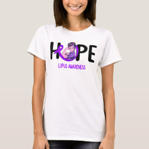 lupus warrior hope purple ribbon T-Shirt