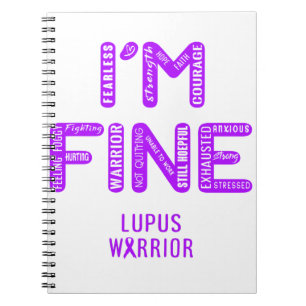 Lupus Warrior - I AM FINE Notebook