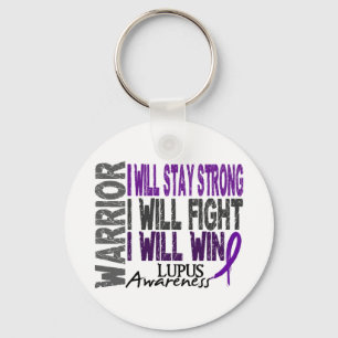 Lupus Warrior Keychain