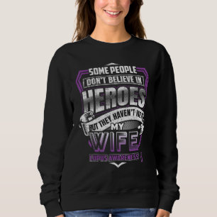Lupus Warrior Purple Awareness Ribbon Proud Of My Sweatshirt