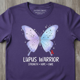 Lupus Warrior Purple Butterfly T-Shirt