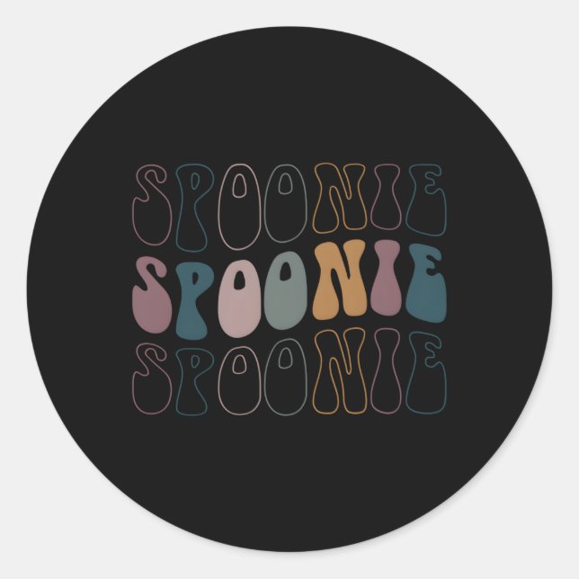 Lupus Warrior Spoonie Classic Round Sticker (Front)