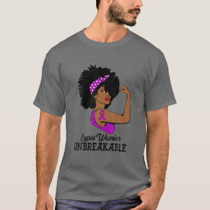Lupus Warrior Unbreakable Strong Woman Awareness T-Shirt