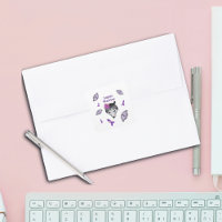 Lupus Warrior Wolf Purple Ribbon Butterfly