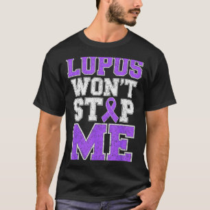 Lupus won't stop warrior fighter awareness purple T-Shirt