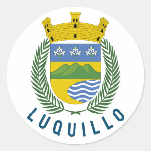 Luquillo coat of arms - Puerto Rico Classic Round Sticker