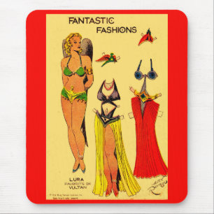 Lura Favourite of Vultan paper doll Flash Gordon Mouse Pad