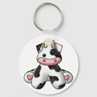 Lura's Stuffed Cow Keychain