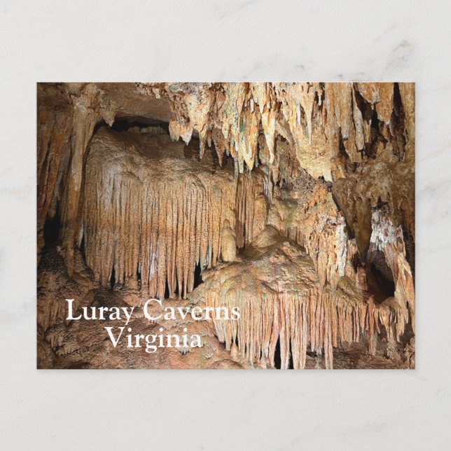 Luray Caverns in Virginia Postcard (Front)