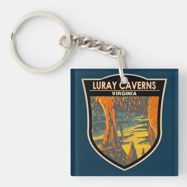Luray Caverns Virginia Travel Art Badge (Devant)
