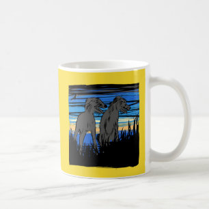Lurchers overseeing the world coffee mug