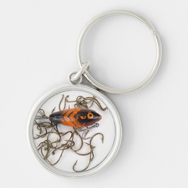 Lure and Hooks Keychain (Front)