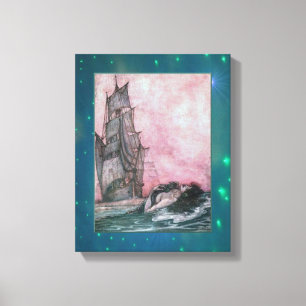 Lure of the Mermaid Wrapped Canvas