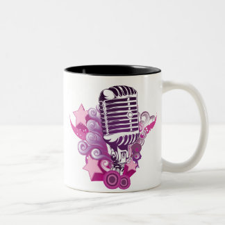 Lure of the Microphone Two-Tone Coffee Mug