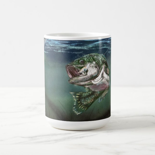 Lured In Largemouth Bass Coffee Mug (Center)