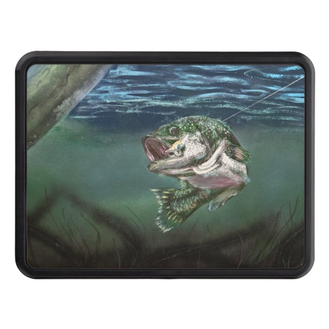 Lured In Trailer Hitch Cover (Front)