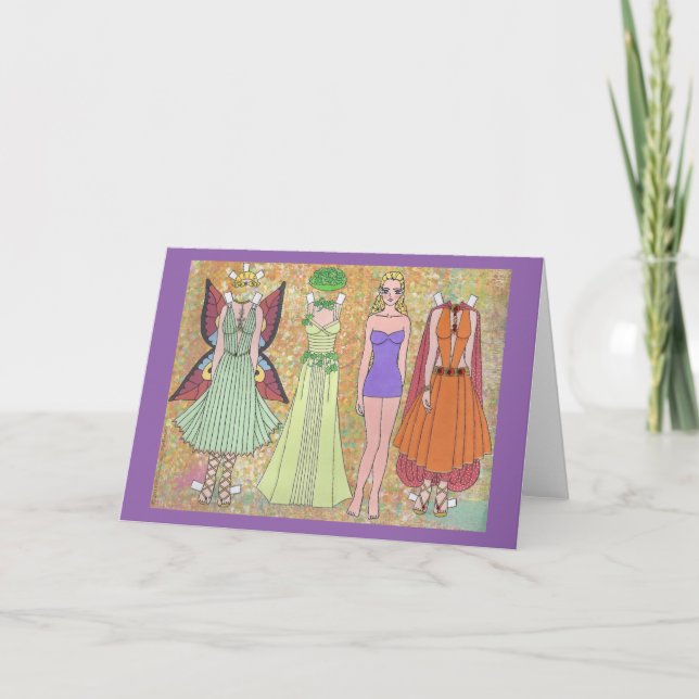 Luriel la carte blanche de poupée en papier pour e (Devant)