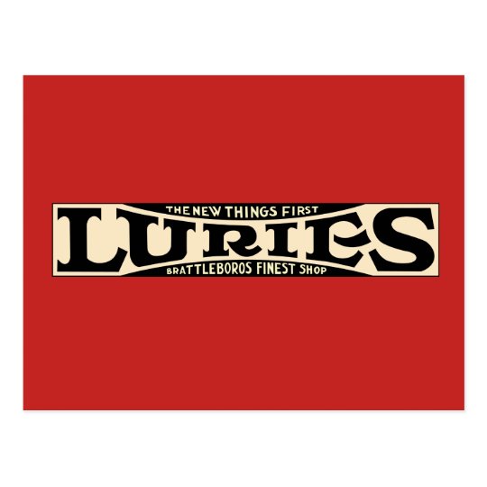 Luries - Brattleboro's Finest Shop Postcard