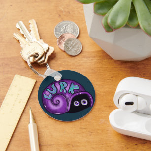 Lurk Introvert Snail Emote  Keychain