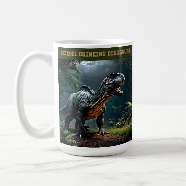 Lurking Albertosaurus Coffee Mug (Left)