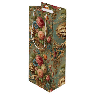 Lurking in Luxury – Gothic Floral Design Wine Gift Bag