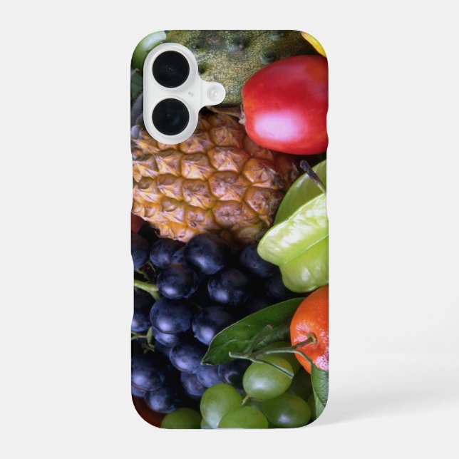 Luscious Fruits iPhone 16 Case (Back)