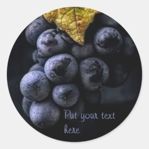 Luscious Grape Cluster Stickers