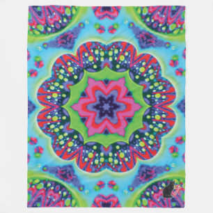 Luscious Kaleidoscope Fleece Blanket