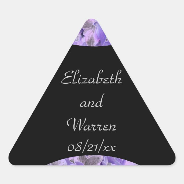 Luscious Lavender Hydrangea [2] - Seals/Stick Triangle Sticker (Front)