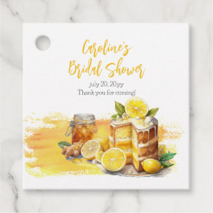 Luscious Lemon Cake Ginger Tea Bridal Shower Favour Tags