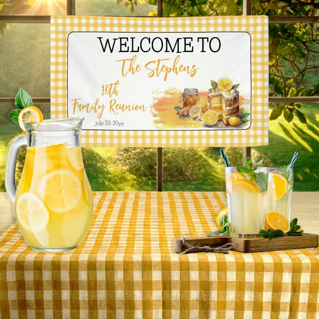 Luscious Lemon Cake Ginger Tea Family Reunion Banner (Luscious Lemon Cake Ginger Tea Family Reunion Banner)