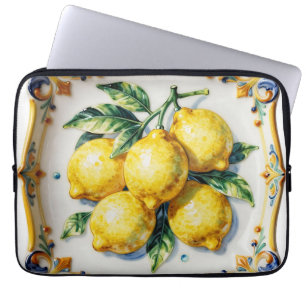 Luscious Lemons Ceramic Vibrant Italian Laptop Sleeve