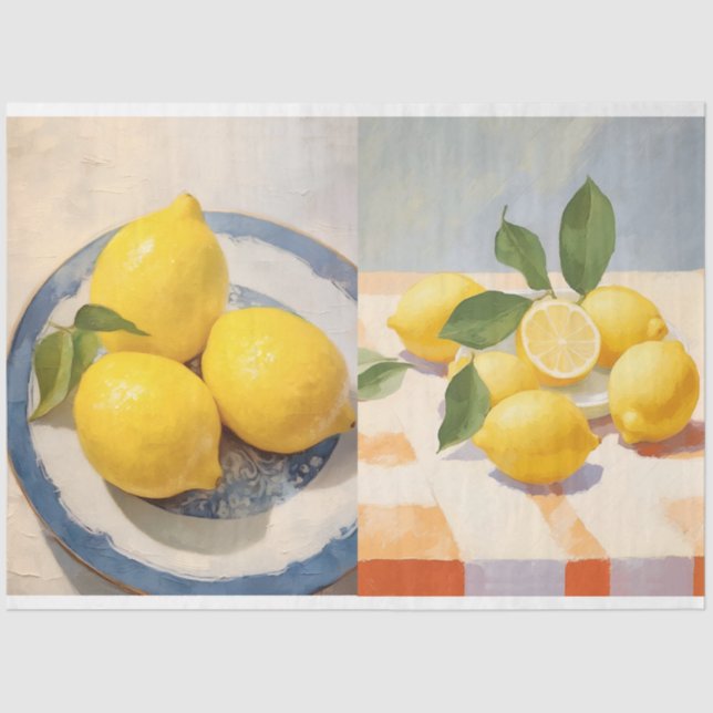 Luscious Lemons prints Tissue Paper (Front)
