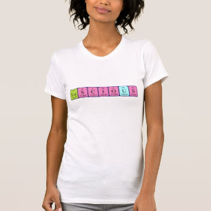 Luscious periodic table word shirt