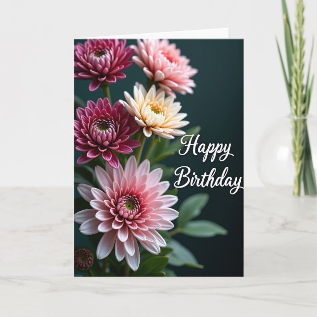 Lush Bloom Birthday Card (Front)