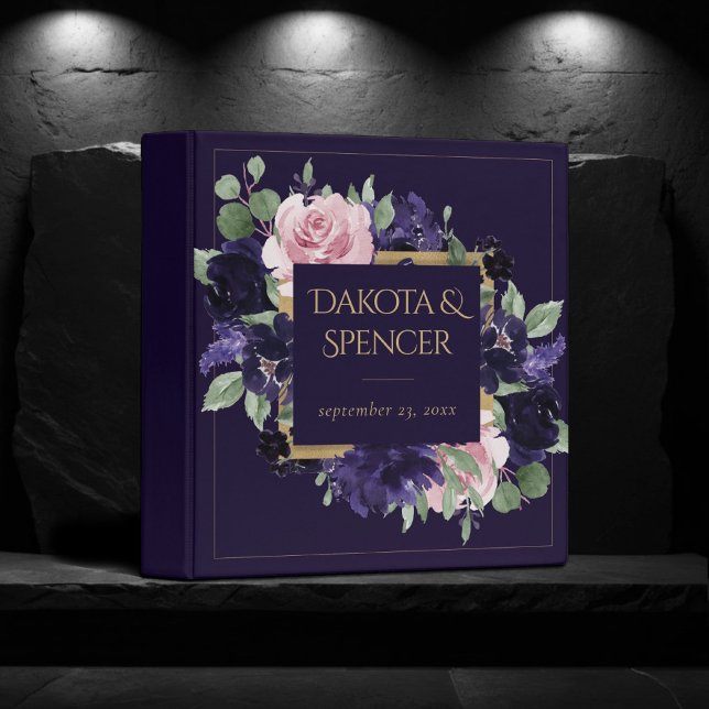 Lush Blossom | Dark Purple and Pink Wreath Album Binder (Creator Uploaded)