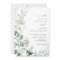 Lush Boho Botanical Greenery Eucalyptus Wedding