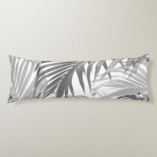 Lush Caribbean Palm Collage #1 #tropical #wall  Body Pillow