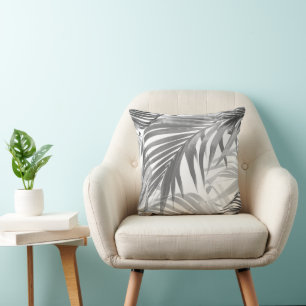 Lush Caribbean Palm Collage #1 #tropical #wall  Throw Pillow