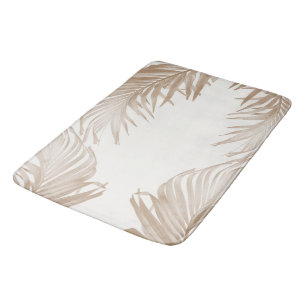 Lush Caribbean Palm Collage 3 Bath Mat