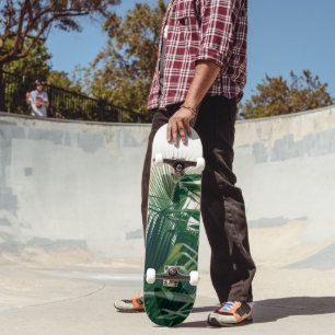 Lush Caribbean Palms 13 #palms#tropical Skateboard