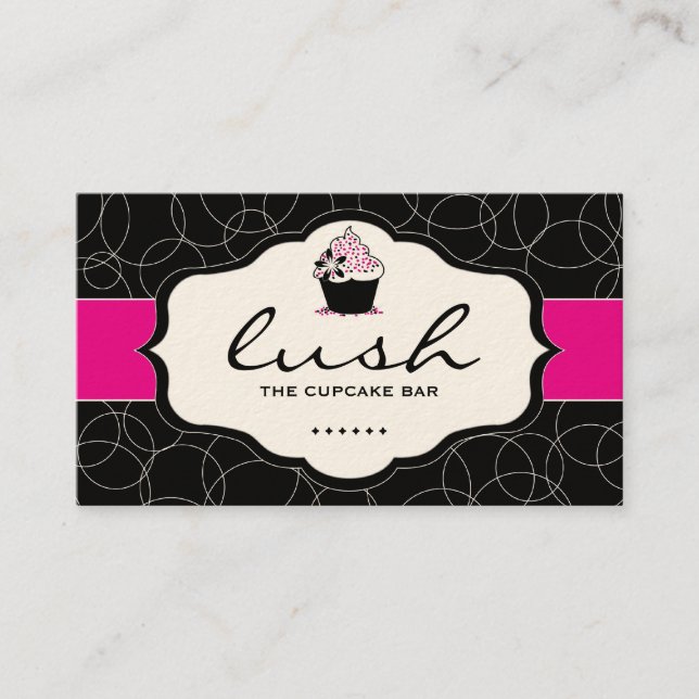 Lush Cupcake Design - CUSTOM BUSINESS CARD (Front)