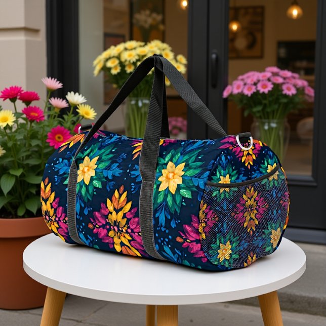 Lush Floral Duffle Bag (Creator Uploaded)