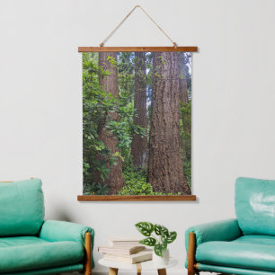 Lush Forest Douglas Fir Trees Hanging Tapestry