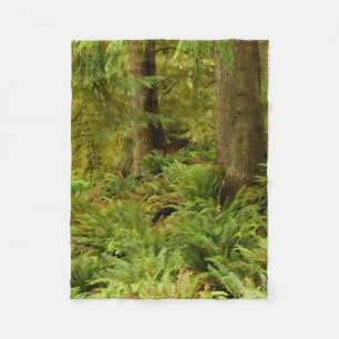 Lush Forest & Ferns   Ecola State Park, Oregon Fleece Blanket