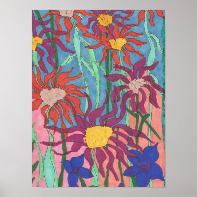 Lush Garden Art Poster (Front)