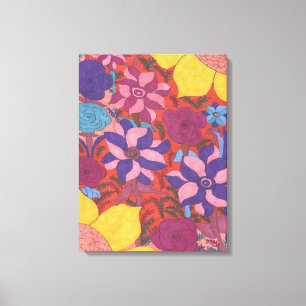 Lush Garden Boho Art Canvas Print